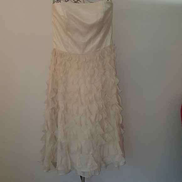 White house Black market silk dress, size 10, J290 - Picture 14 of 16